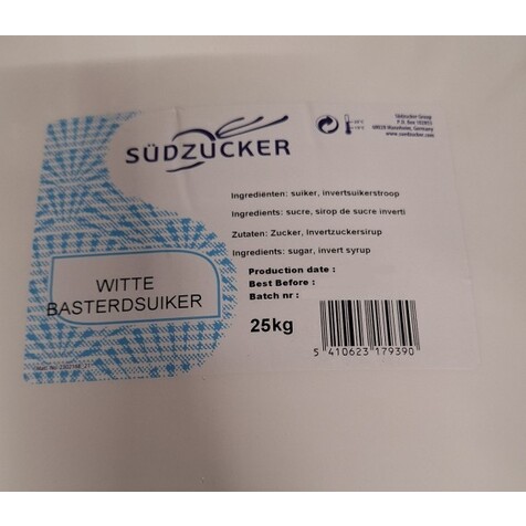 WITTE BASTAARDSUIKER 25KG