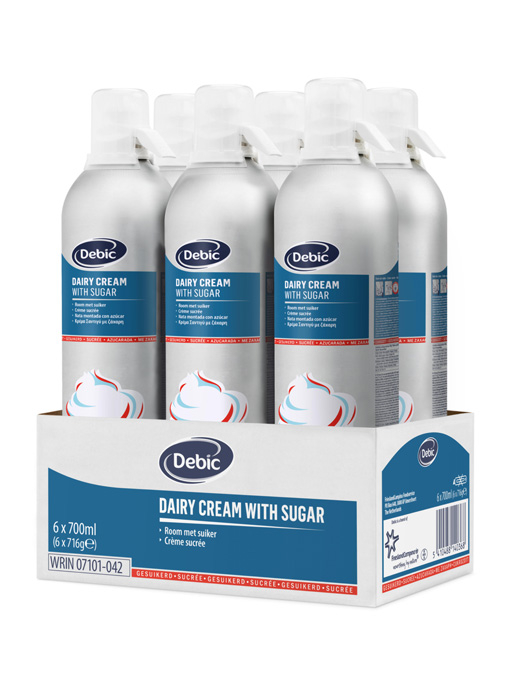 Spuitbus Gesuikerde Room van Debic - 6x700ml - Vermeulen