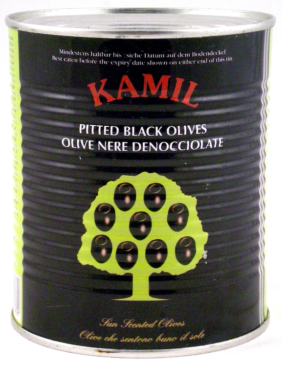 Olives Noires Dépitée Kamil 12x1L - Parfaites Pour Vos Recettes Méditerranéennes - Vermeulen